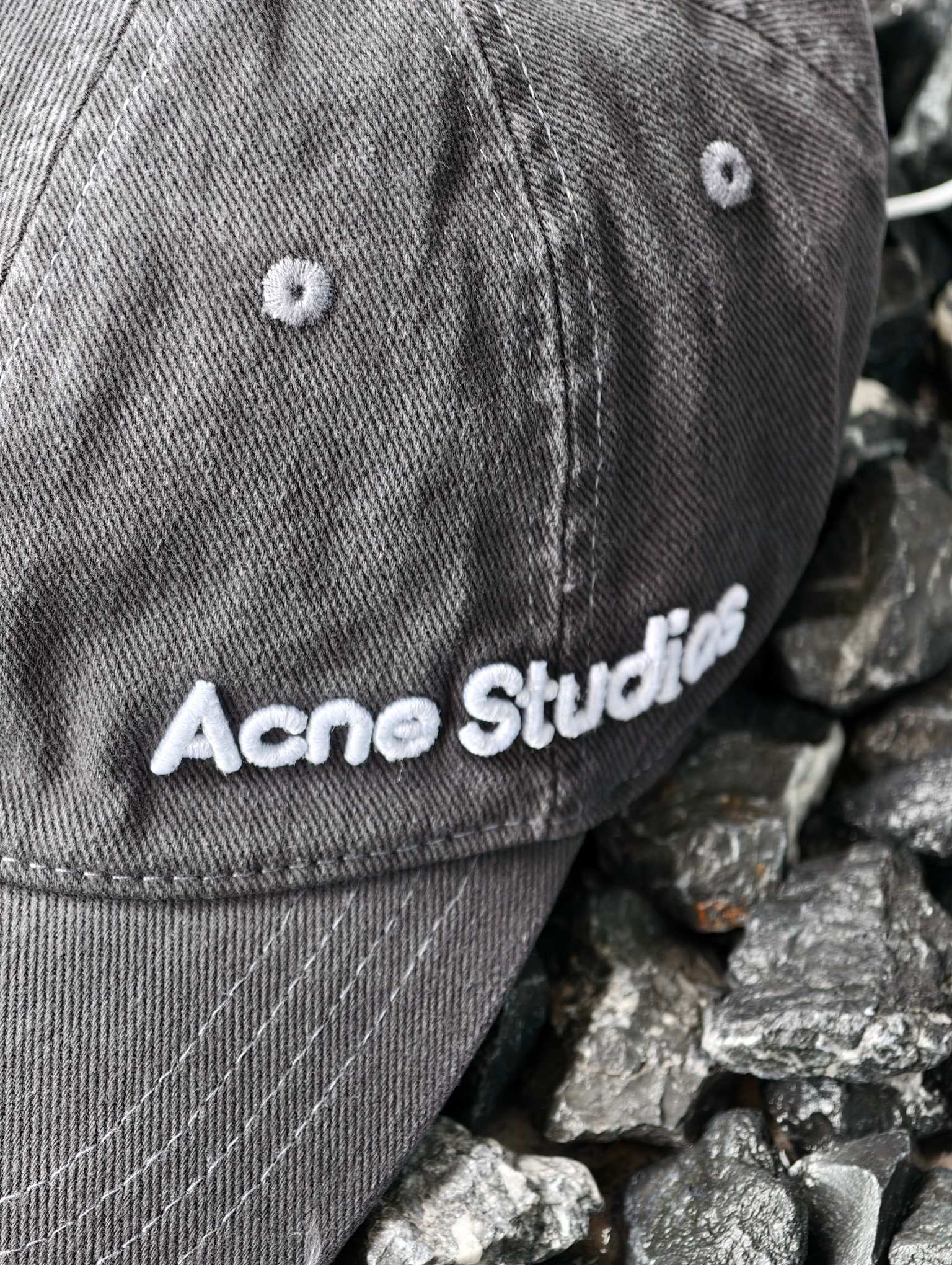 Acne Studios x Kappa Black Twill Logo Hat（C40407-900）