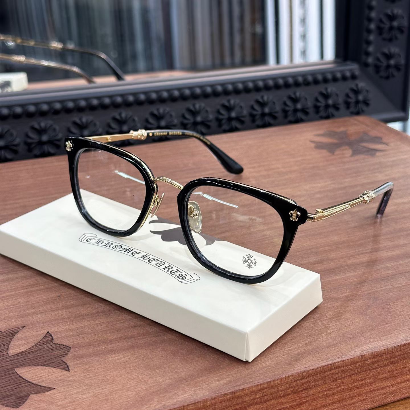 CHROME HEARTS STRAPADICTOME GLASSES (CHROME HEARTS 432