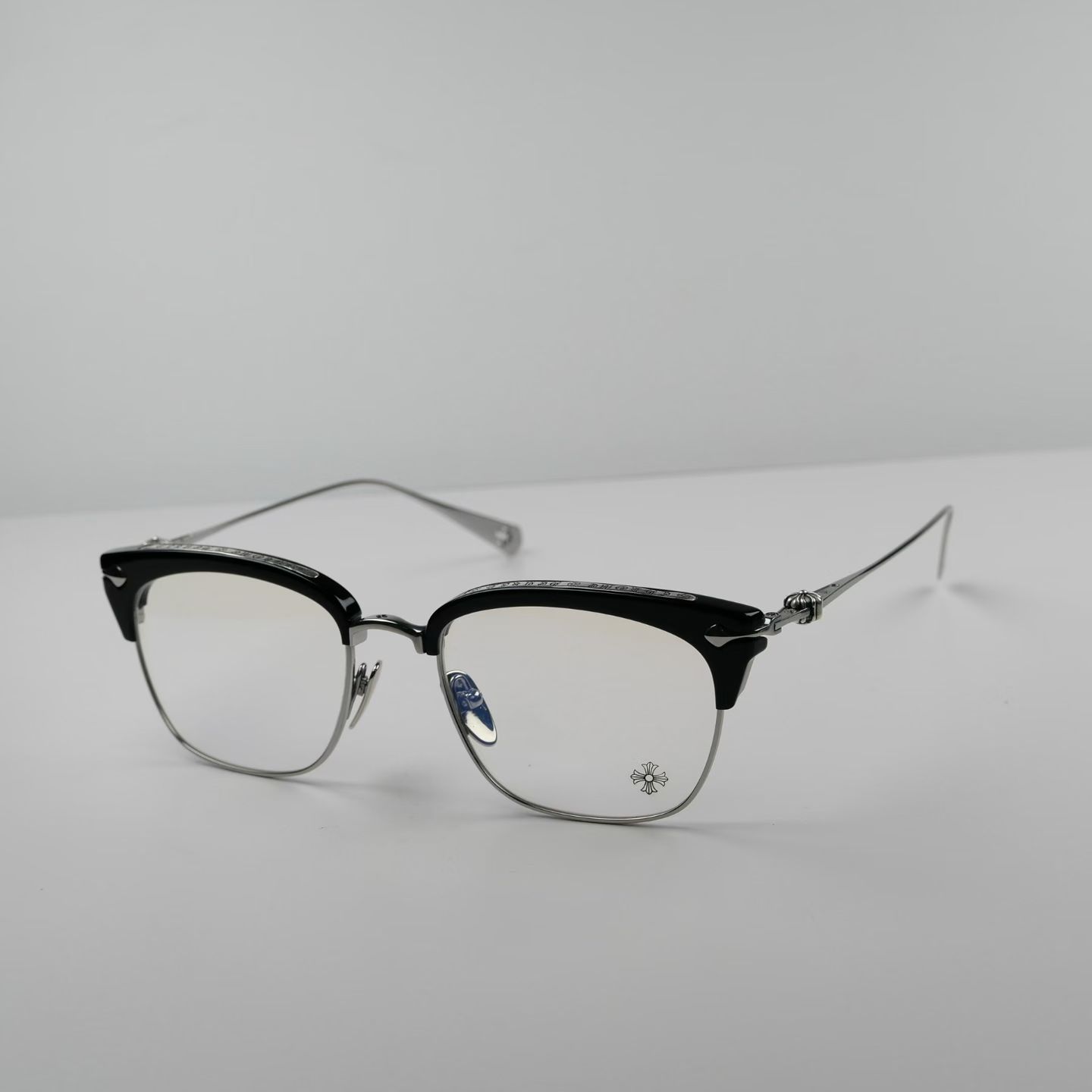 Chrome Hearts SLUNTRADICTION BK/SS Glasses Frame  (CHROME HEARTS 430)
