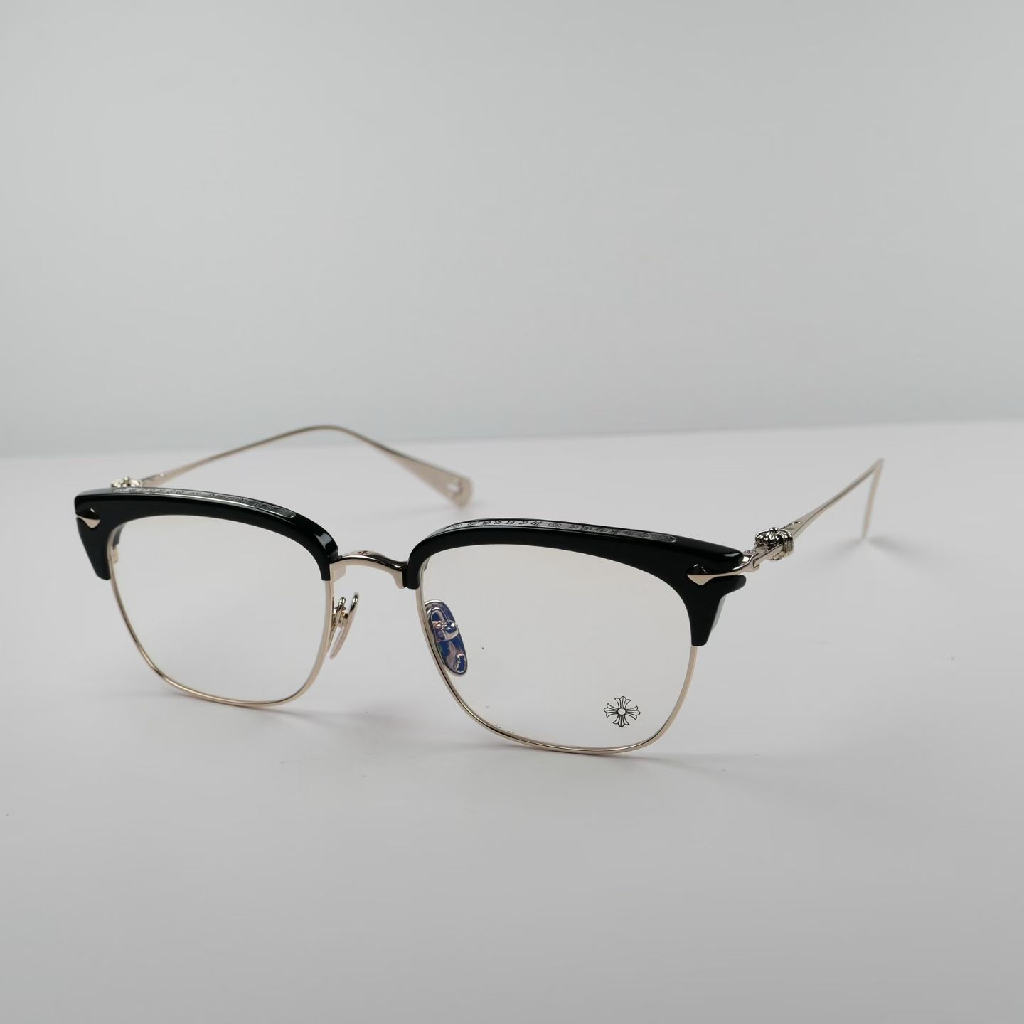 Chrome Hearts SLUNTRADICTION BK/SS Glasses Frame  (CHROME HEARTS 430)