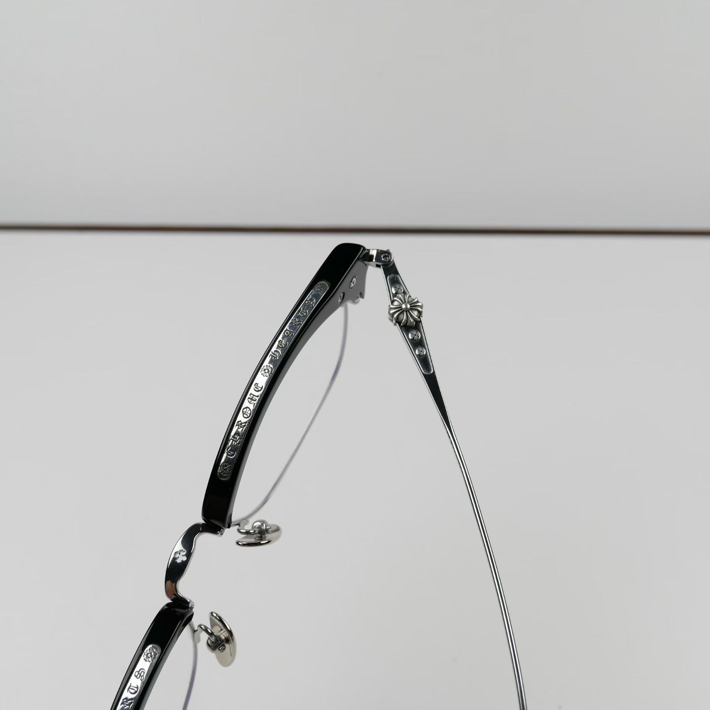 Chrome Hearts SLUNTRADICTION BK/SS Glasses Frame  (CHROME HEARTS 430)