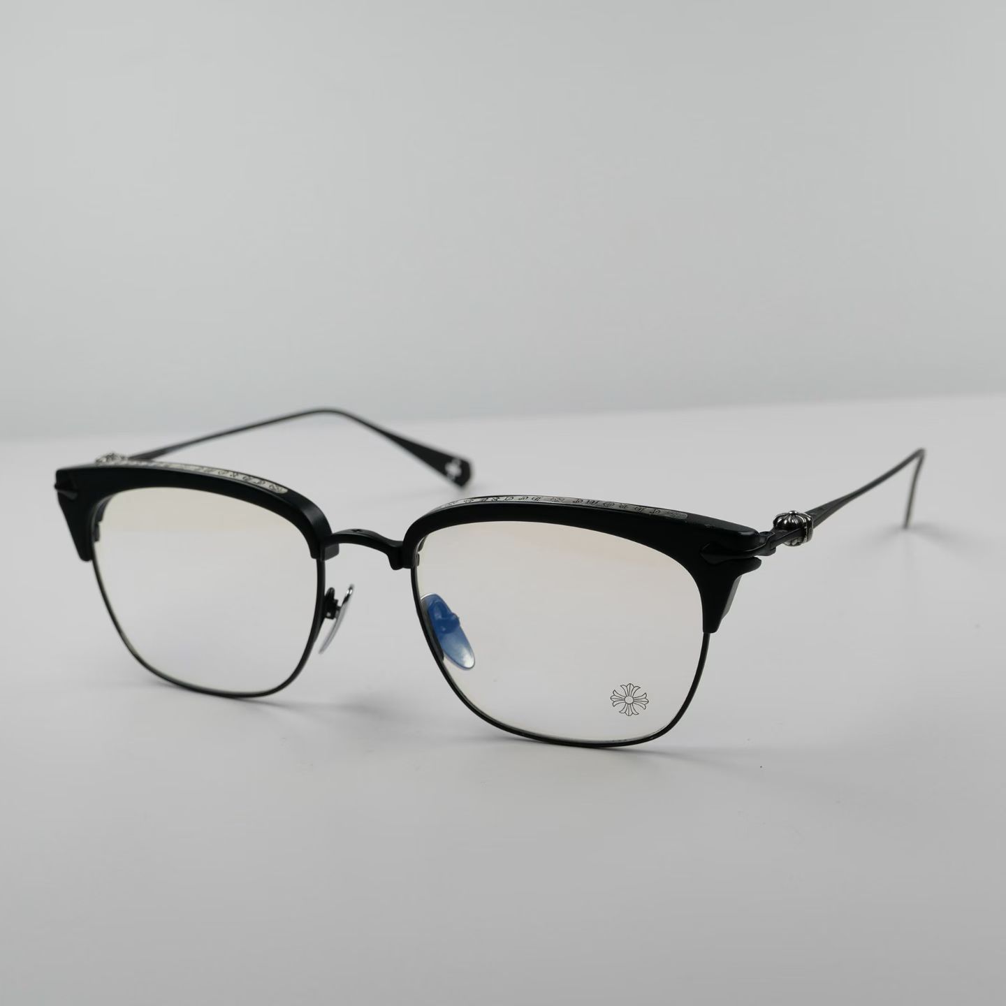 Chrome Hearts SLUNTRADICTION BK/SS Glasses Frame  (CHROME HEARTS 430)