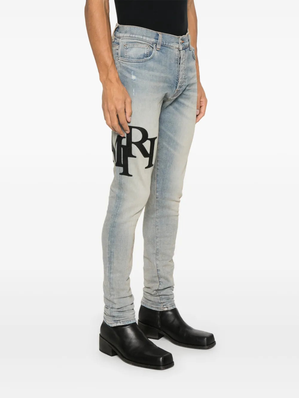 AMIRI Staggered-logo jeans &ndash; Klenhub