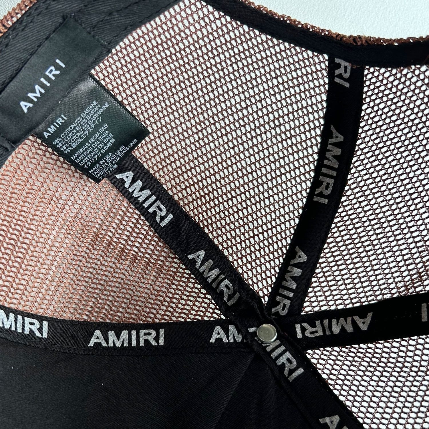 Amiri mesh star baseball cap（PXMAH001111）