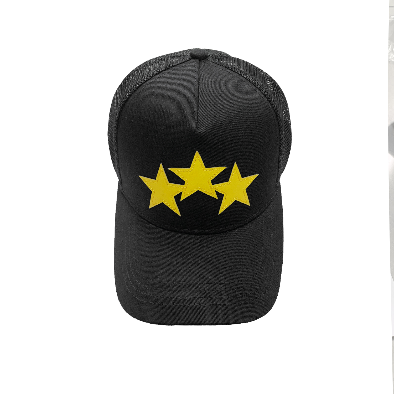 AMIRI Three Star Patch Hat（XMAH002BLACK）