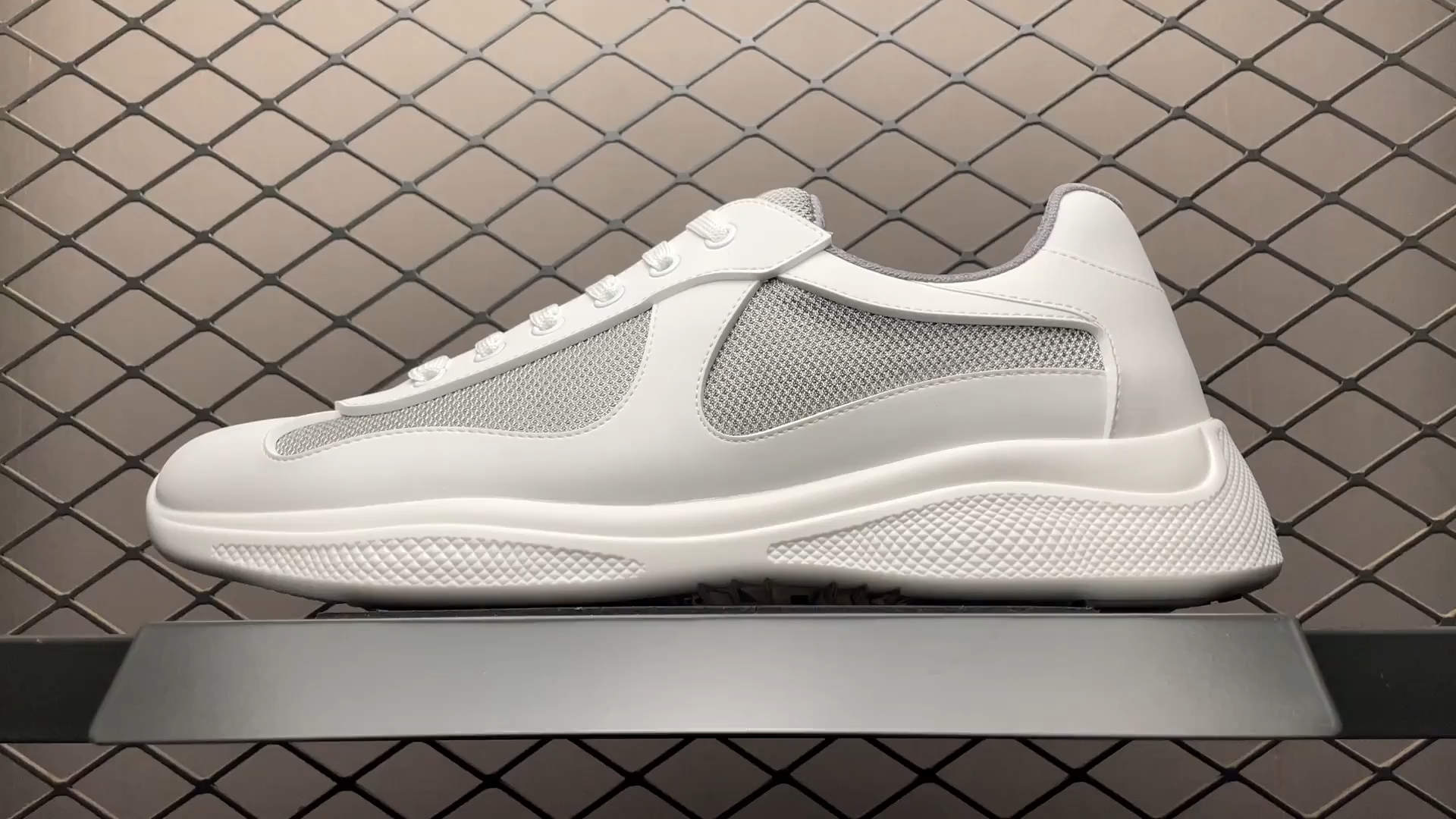 Prada America's Cup Soft rubber and bike fabric sneakers