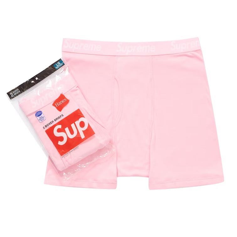 Supreme Hanes Boxer Briefs (2 Pack)（SUP-SS21-065）