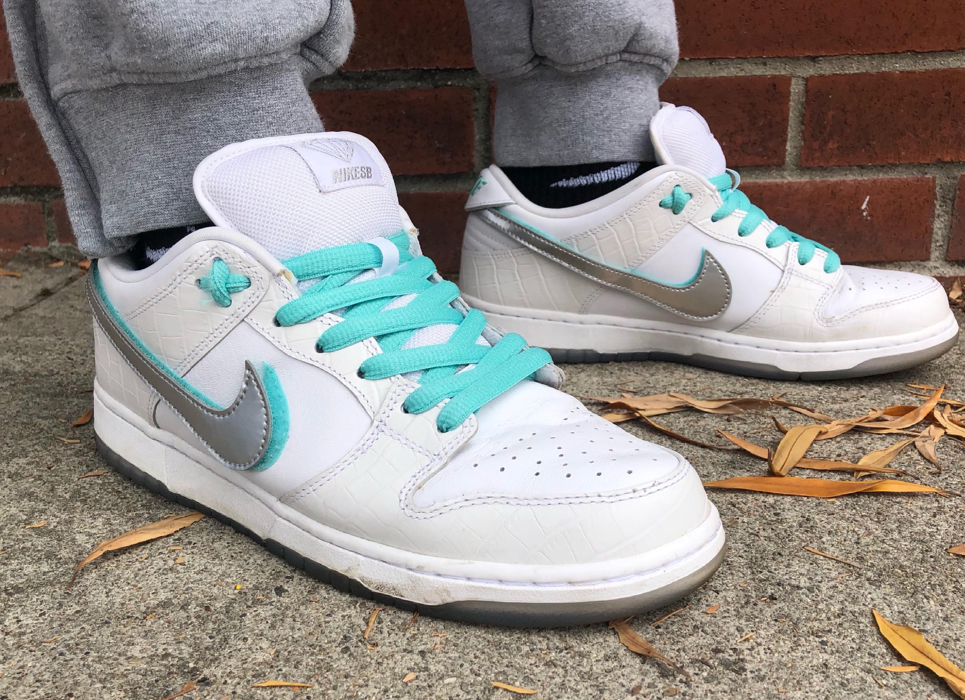 DIAMOND SUPPLY CO. × NIKE SB DUNK LOW PRO WHITE(BV1310-100)