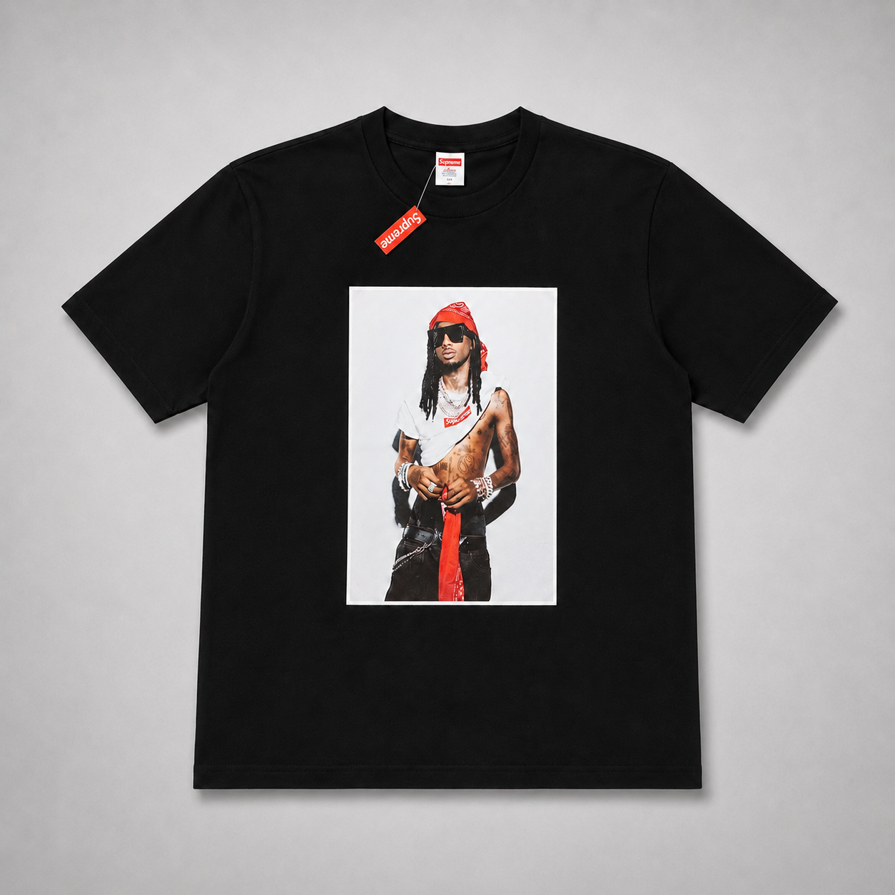 Supreme Playboi Carti Tee "Black" (SUP-FW25-006）