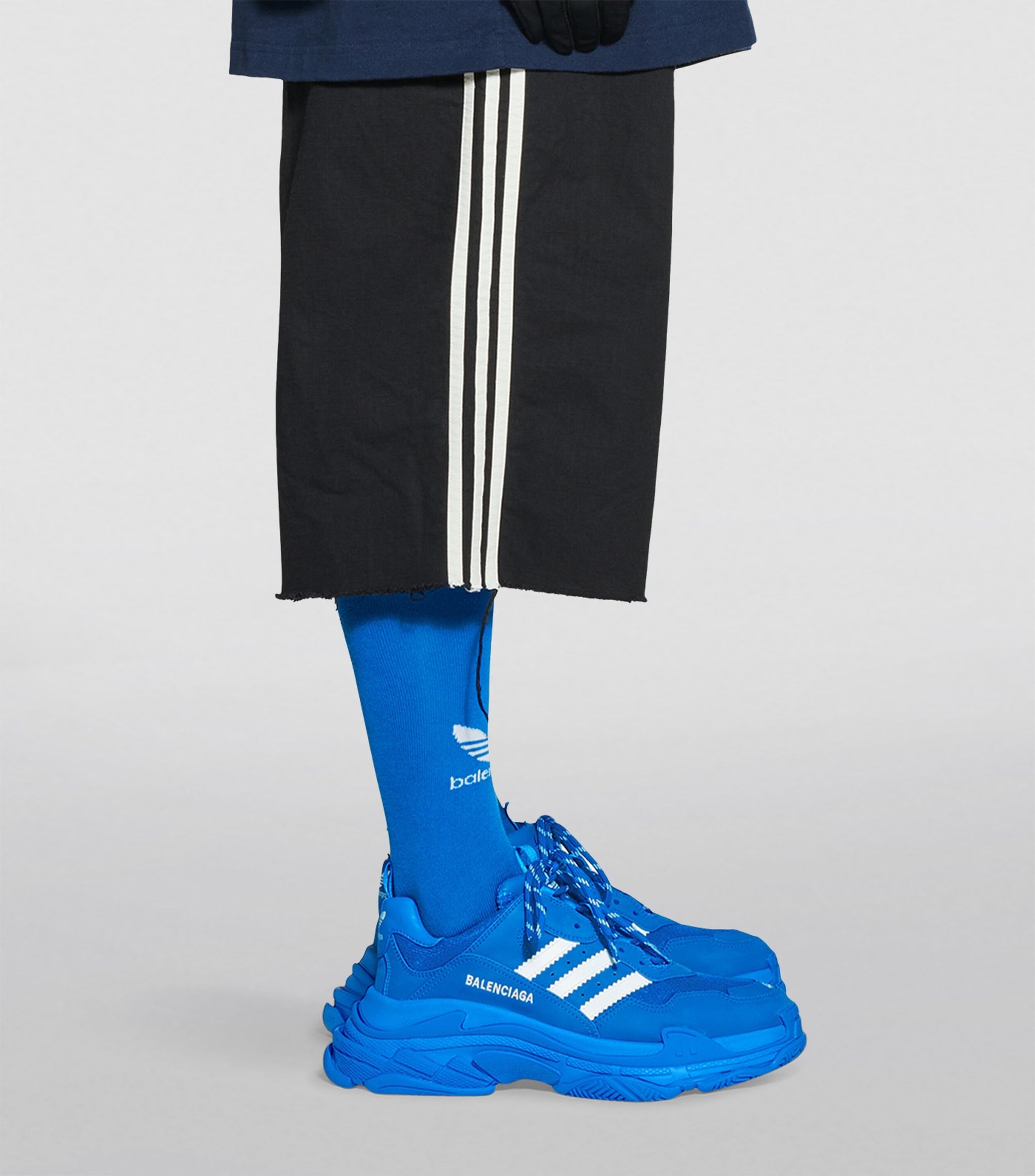 Mens Balenciaga blue x adidas Triple S Sneakers | Harrods FR