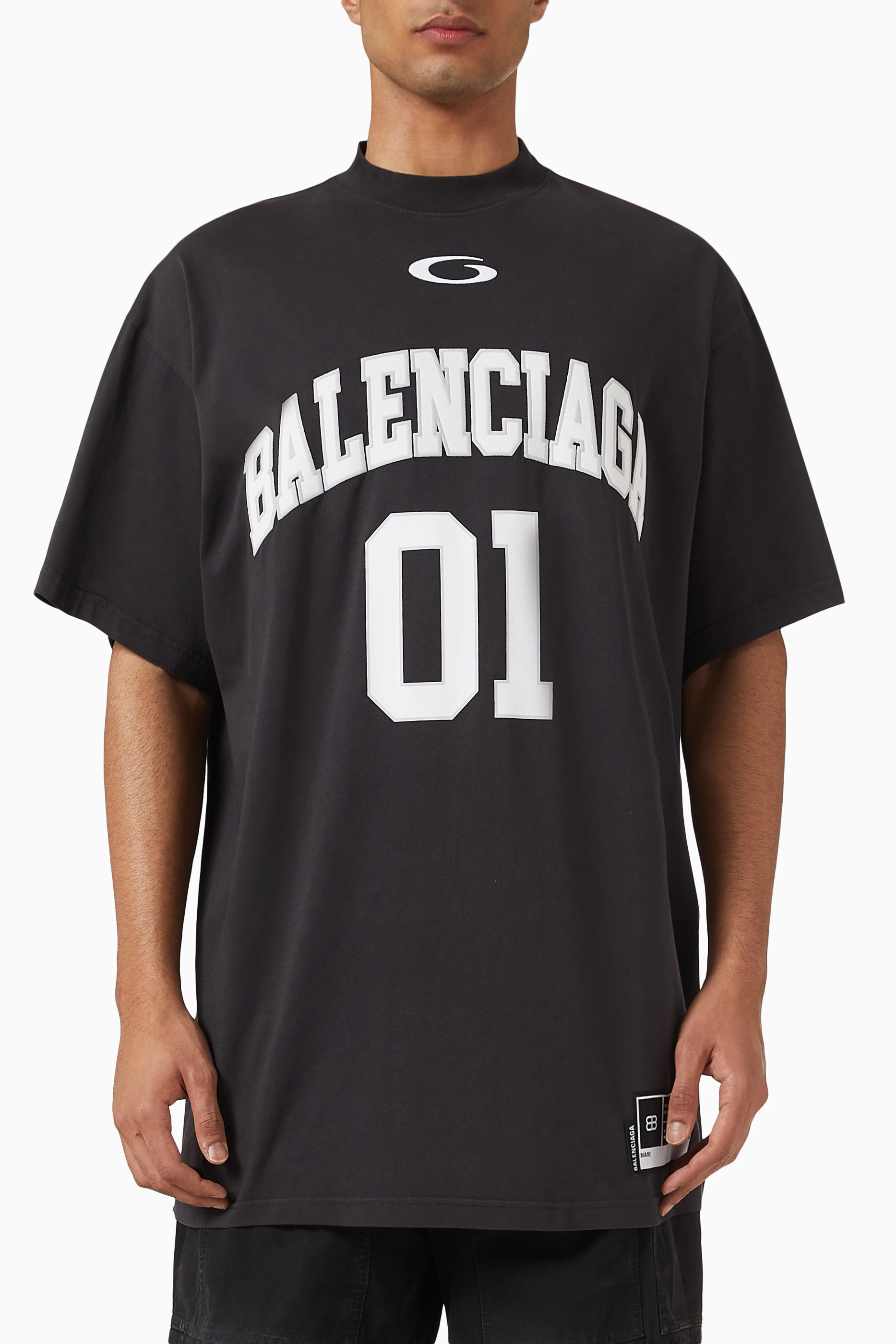 Buy Balenciaga Black Basketball Series Oversized T-shirt in ...