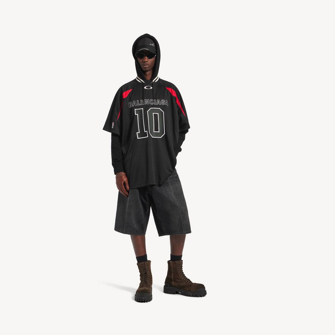 Balenciaga | Nba 联名系列廓形t恤 为 男士 在 黑/彩色 | Balenciaga 津巴布韦 ZH - Image 2
