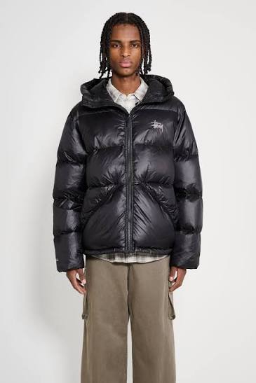 St&uuml;ssy Micro Ripstop Down Parka Jet Black