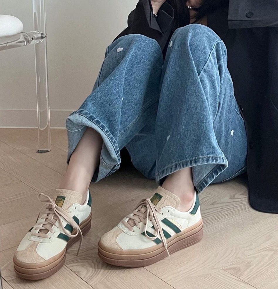Luxury】預購Adidas Gazelle Bold 厚底胭脂青蘋果ID7056 秒殺新款休閒鞋女鞋卡其增高拼接復古麂皮膠底焦糖底雙層厚|  Yahoo奇摩拍賣