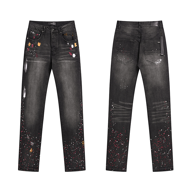 Amiri Men's Black Painter Skinny-Fit Jeans (AMDNSY1134）