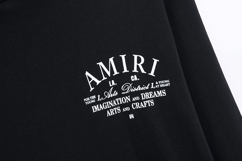 Amiri Arts District Hoodie 'Black'(PXMJG001 001）