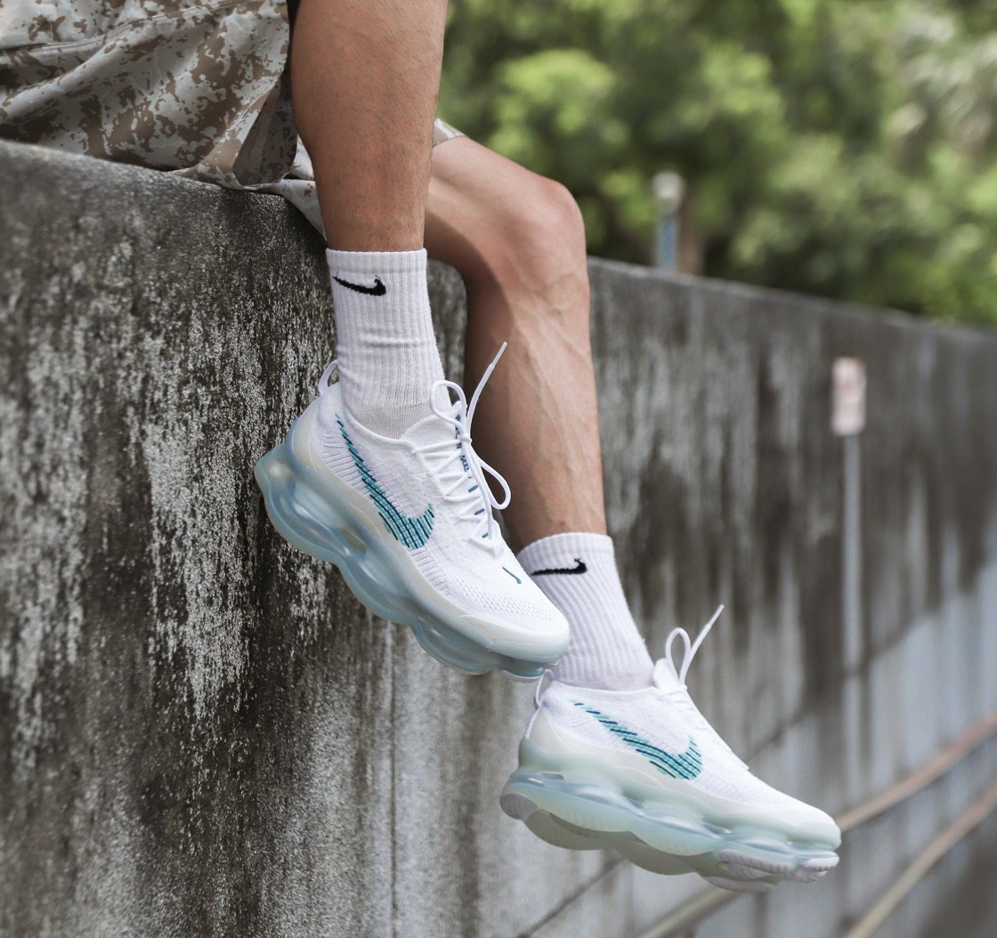 CodE= NIKE AIR MAX SCORPION FK 編織氣墊慢跑鞋(白綠) DJ4701-100 增高男| Yahoo奇摩拍賣