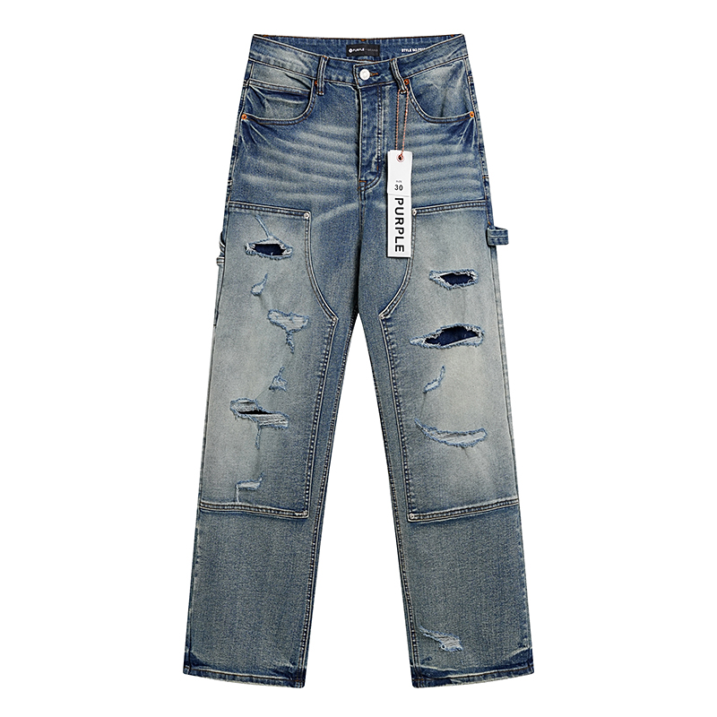 PURPLE BRAND  relaxed fit carpenter jeans (P015-MID）