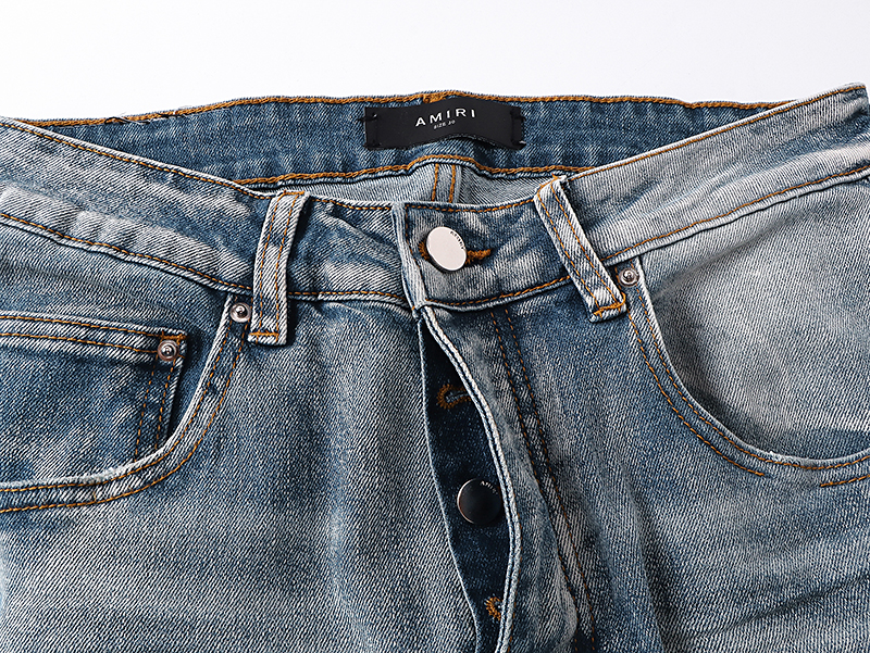 AMIRI Off-set logo jeans (AMDNSY11141）