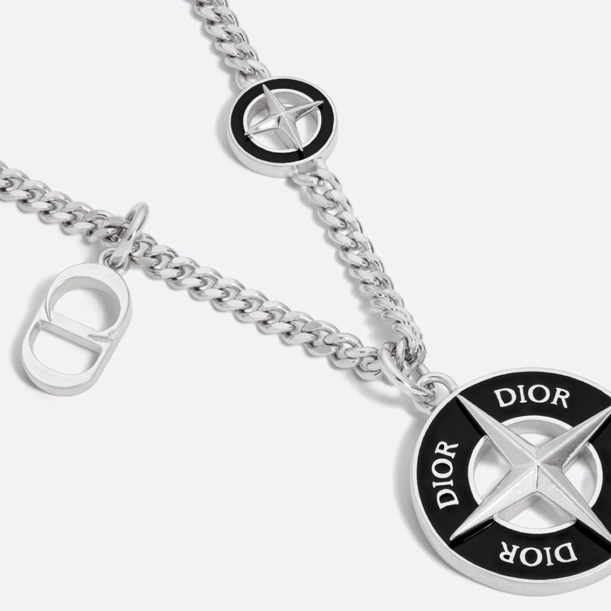 Dior x Stone Island Necklace Brass and Resin "Black"（N2804HOMMT_D004）