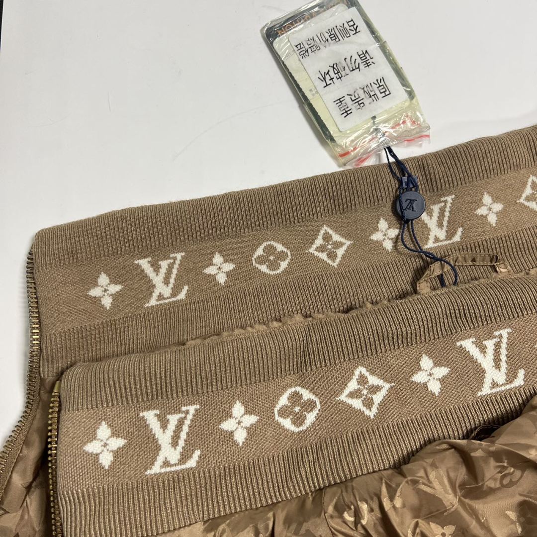 Louis Vuitton Leather patch fleece blouson（1AFXTM）