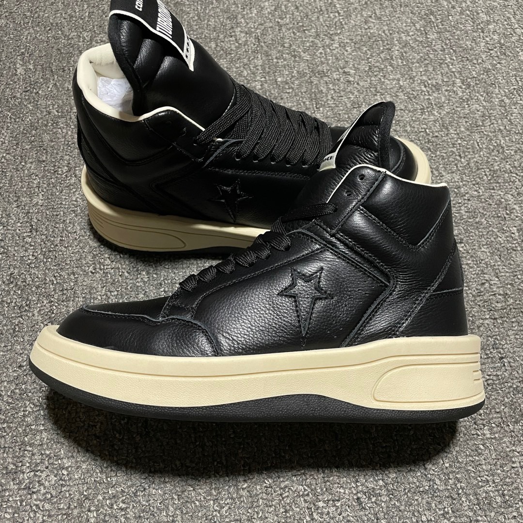 RICK OWENS DRKSHDW x Converse TURBOWPN Retro Basketball Shoes "black" (172342C)