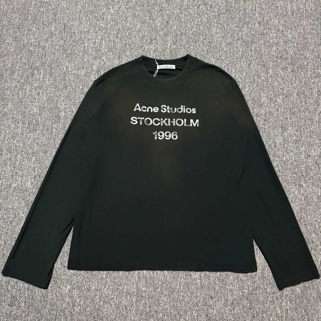 Acne Studios Edden 1996 Logo Long Sleeve T-Shirt (CL0197-BM0）