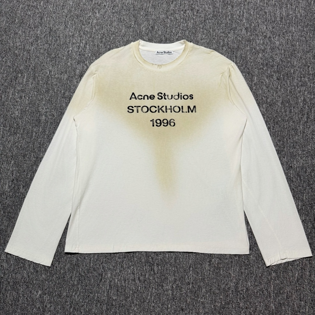 Acne Studios Edden 1996 Logo Long Sleeve T-Shirt (CL0197-BM0）