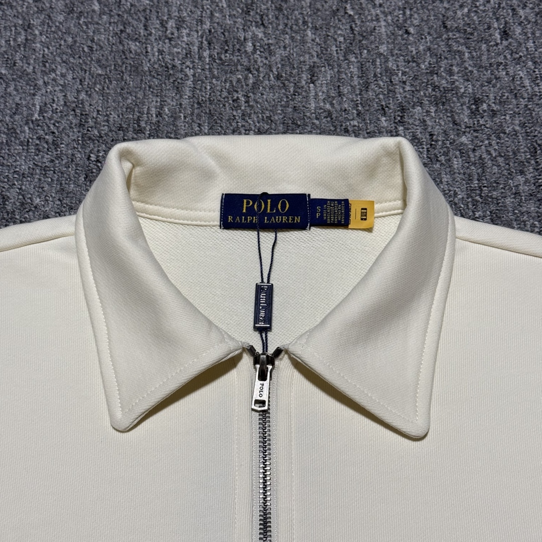 POLO RALPH LAUREN Logo-embroidered half-zip cotton sweatshirt（710961601-001）