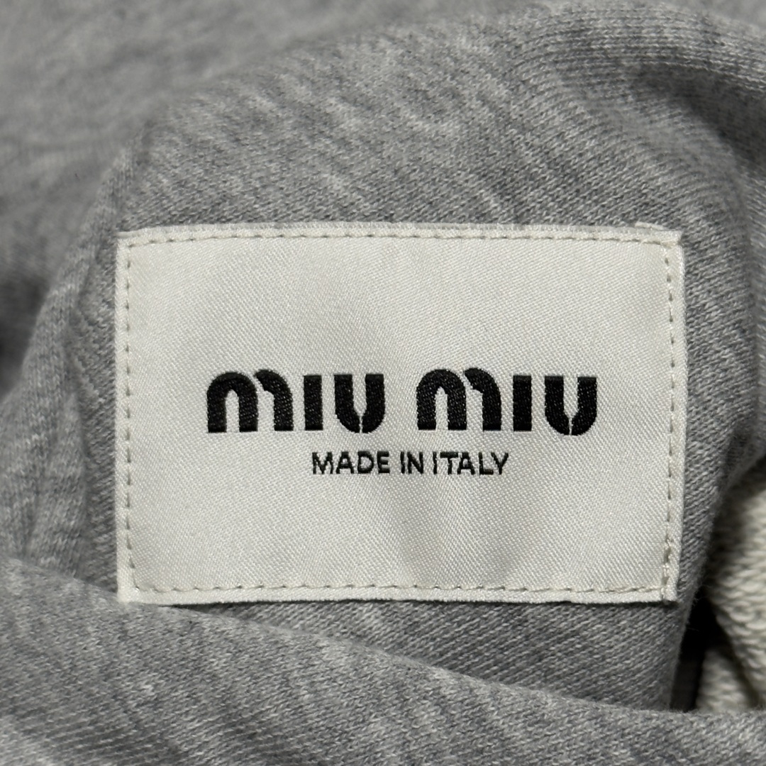 MIUMIU Reversible technical fabric and jersey blouson jacket（ML1432-1808-F0KZO-S-OOO）