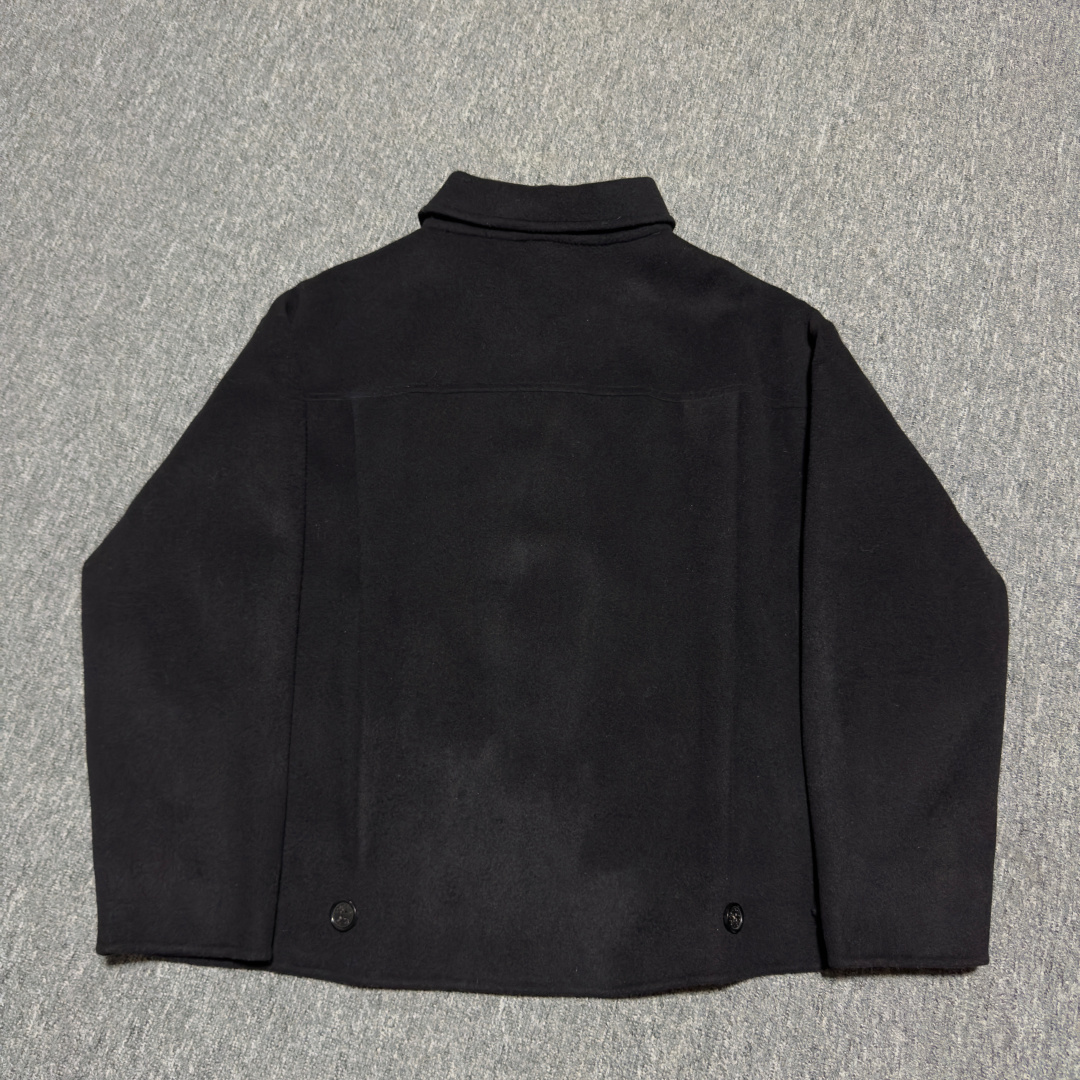 Acne Studios FW25 Acne Studios Coats Black (B90837-900）