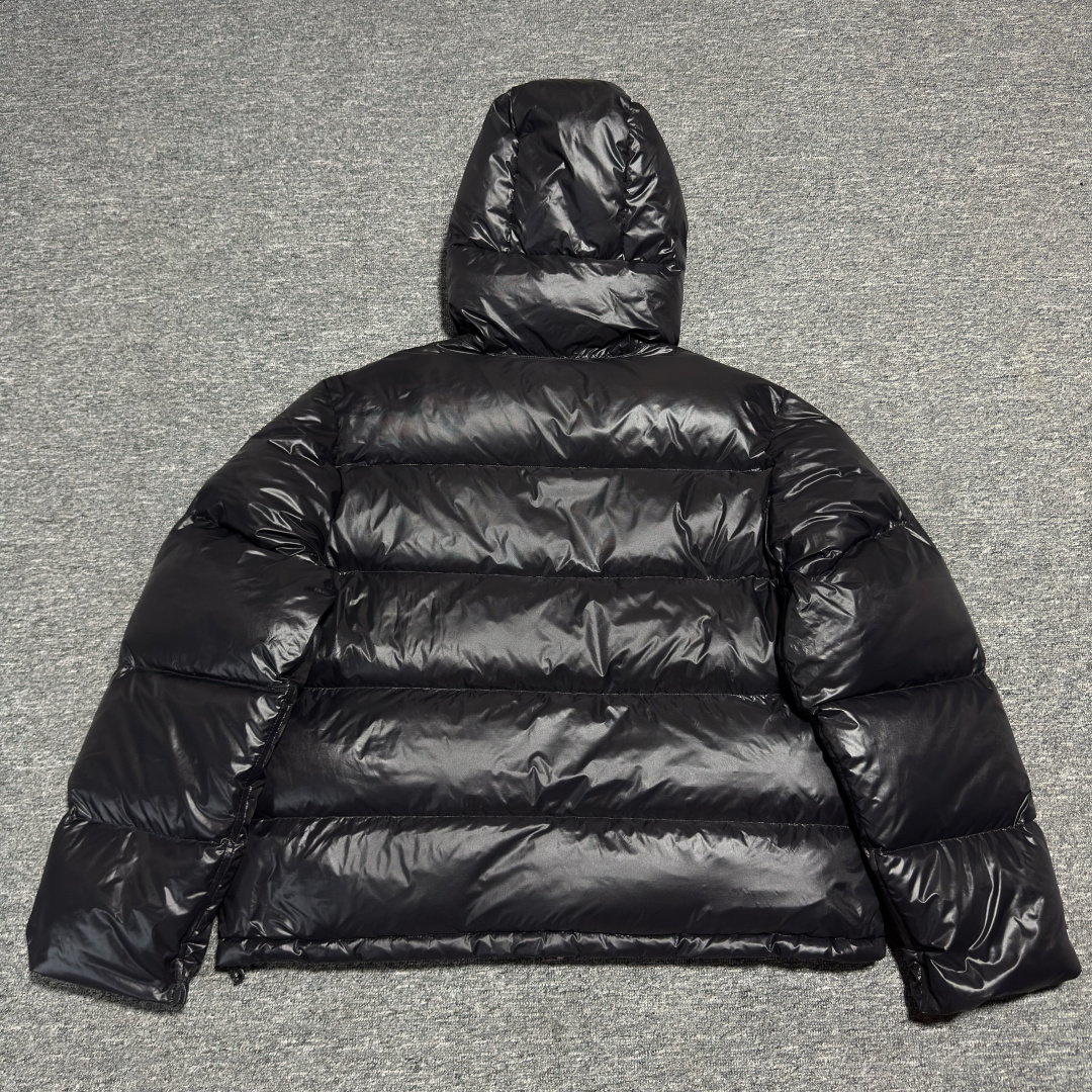 Stussy Micro Down Parka hooded down jacket for men and women "black and gray"（115685）