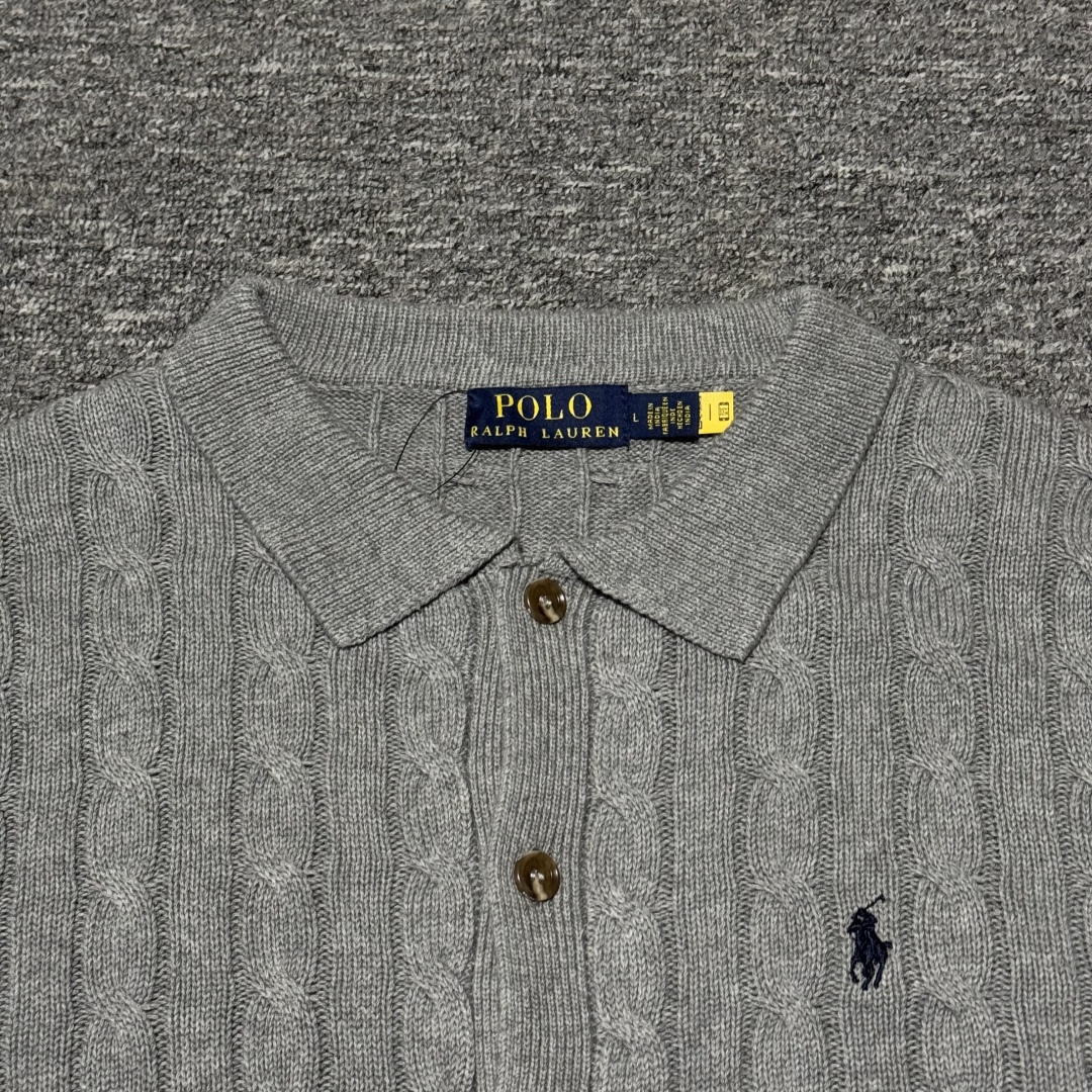 POLO RALPH LAUREN Men's Cable Knit Cotton Cardigan（MNPOSWE16822391-020）