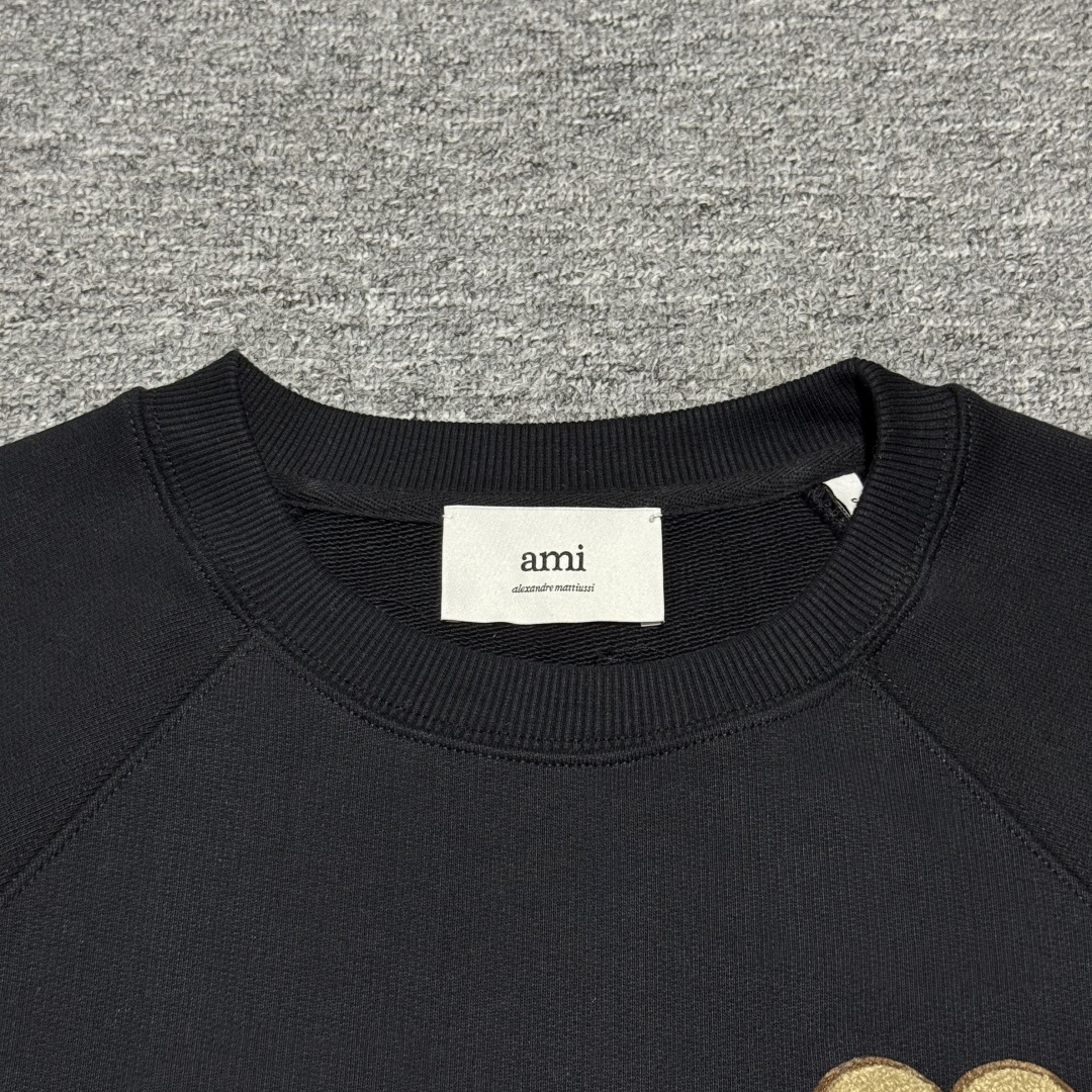 Ami Paris Ami De Coeur Black Sweatshirt（USW771747）