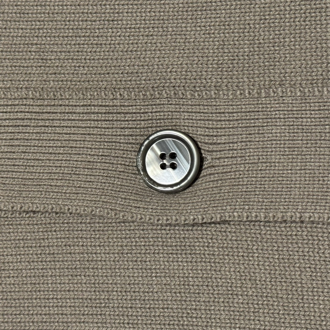 Ami Paris Ribbed Cardigan - Grey（HKC163KN0063-0952）