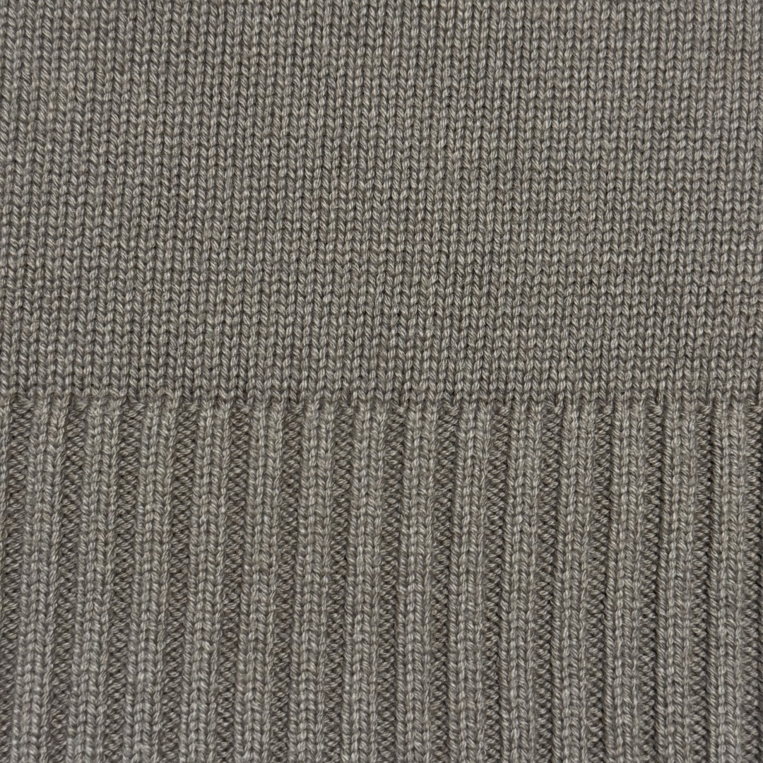 Ami Paris Ribbed Cardigan - Grey（HKC163KN0063-0952）