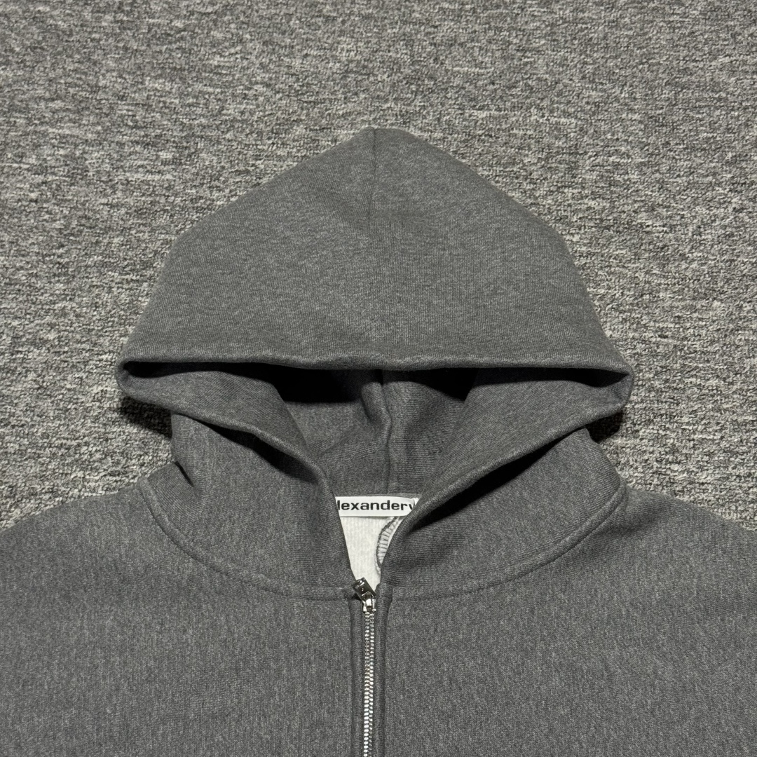 Alexander Wang Zip Up Hoodie With Matte Star（6CC2242051-079）