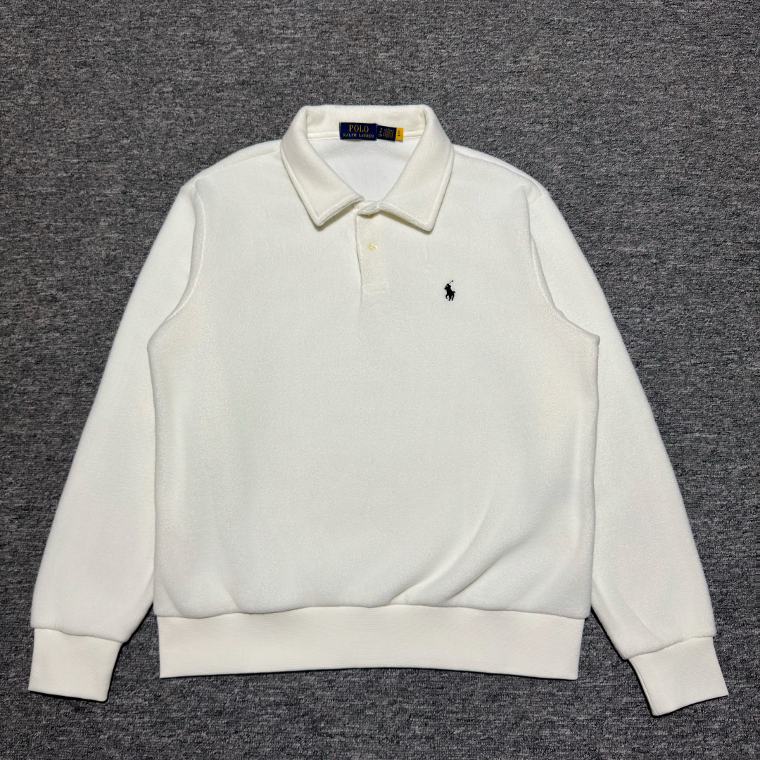 Polo Ralph Lauren brushed fleece polo collar pullover（MNPOKNI16824679-001）