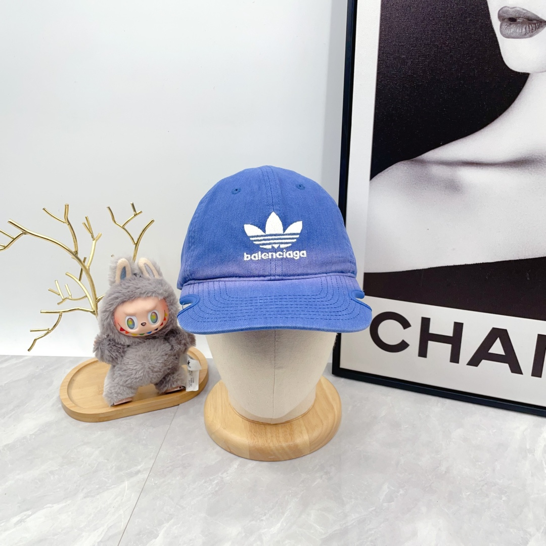 Balenciaga x adidas Trefoil Balenciaga Logo Cap （723749410B2）