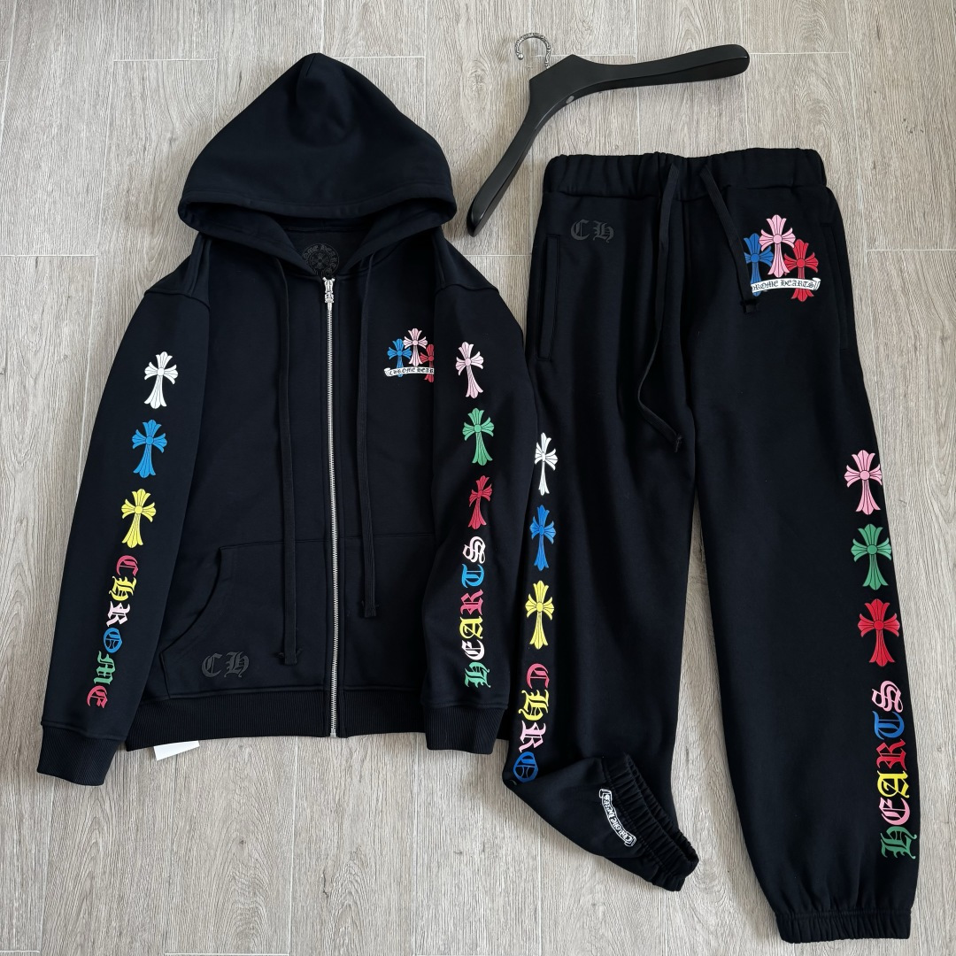 Chrome Hearts Multicolor Cross Sweatpants (CH-2456-2）