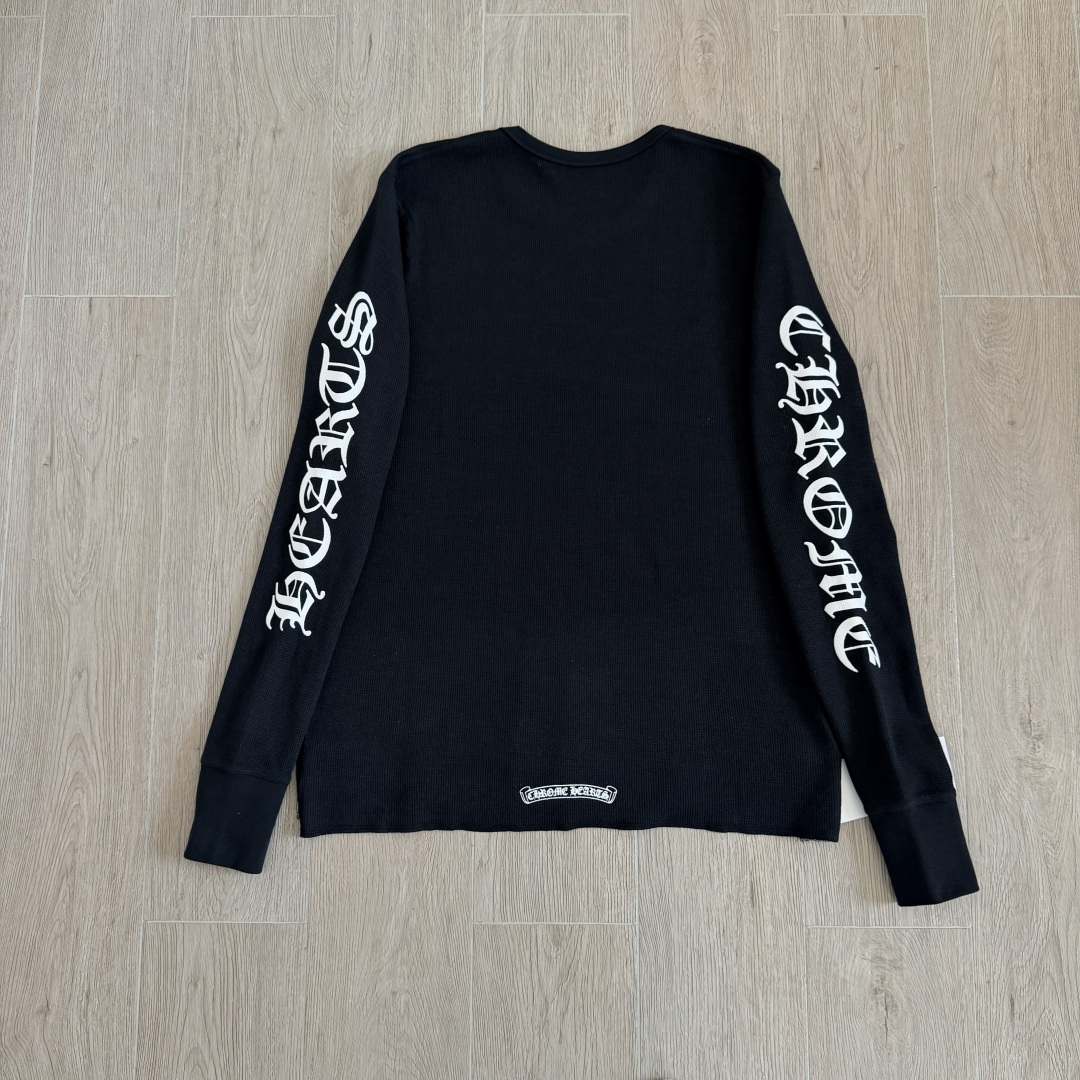 【S】Chrome Hearts Scroll Logo Thermal L/S T-Shirt（CH20269113）