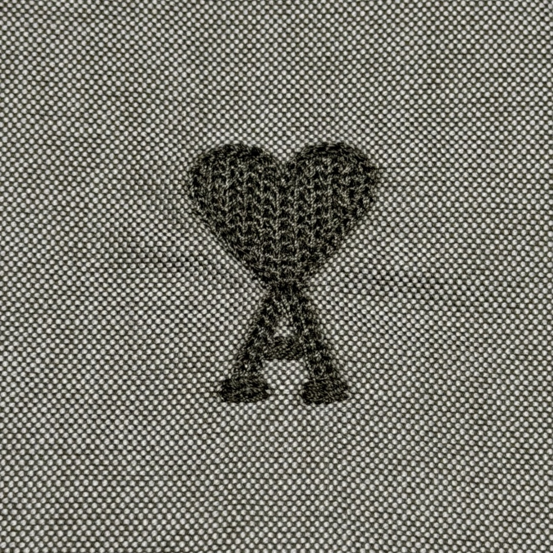 AMI Paris Green AMI DE CŒur Cotton Button-Up Shirt（USH060CO0031-376）