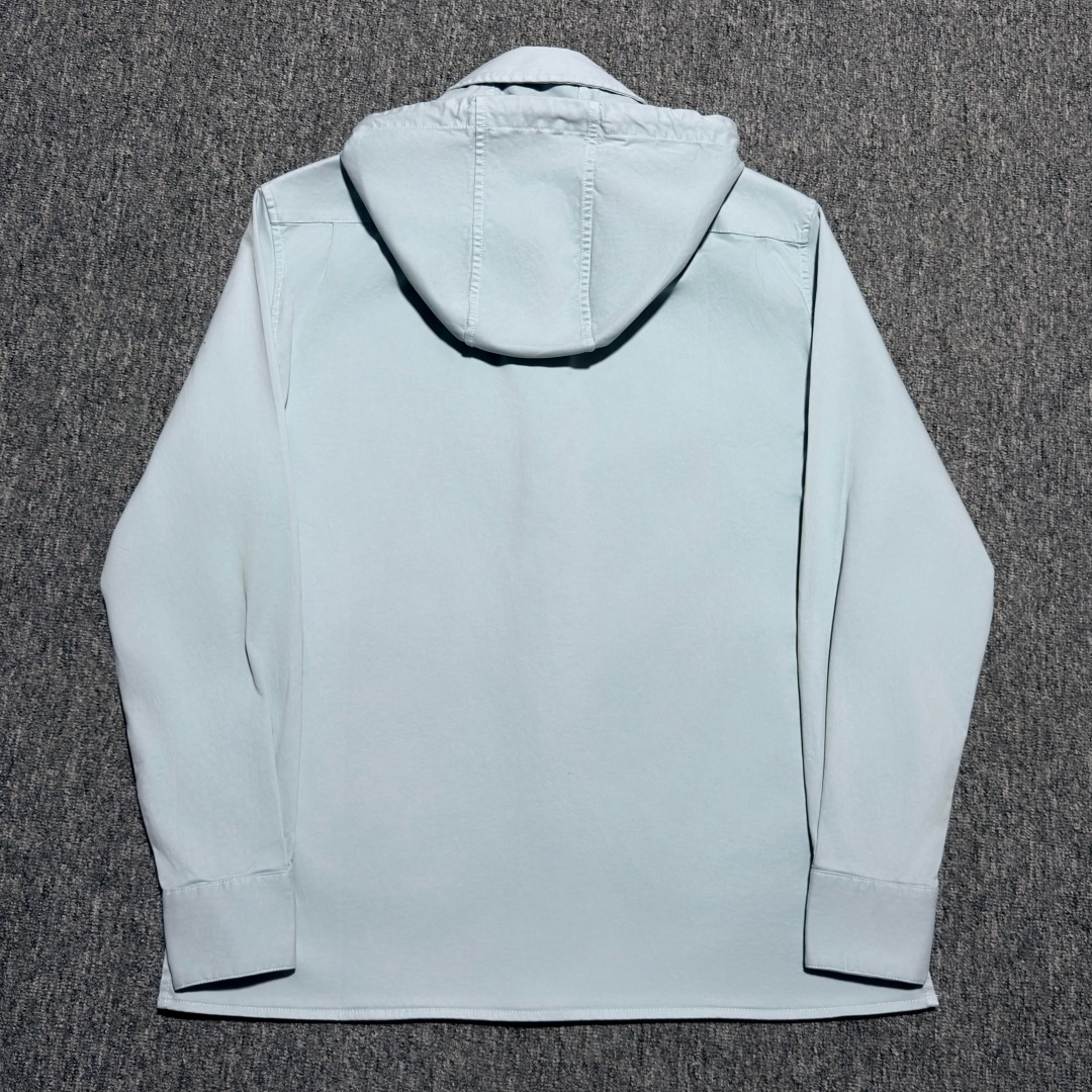 LOEWE Hooded Overshirt "Light Blue"（H526Y05WEL-5140）
