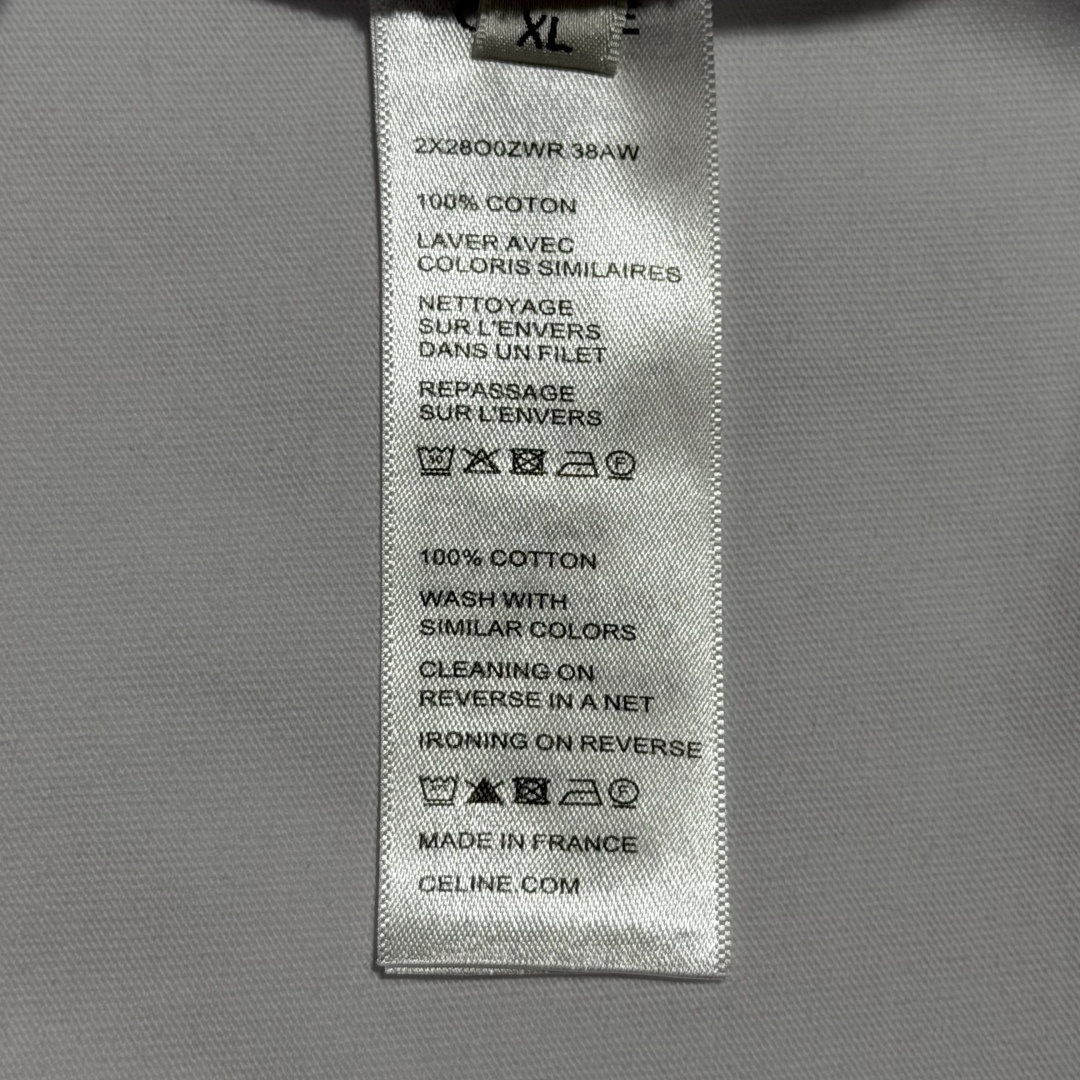 CELINE t-shirt IN cotton jersey(RX0LA1242-38AW）