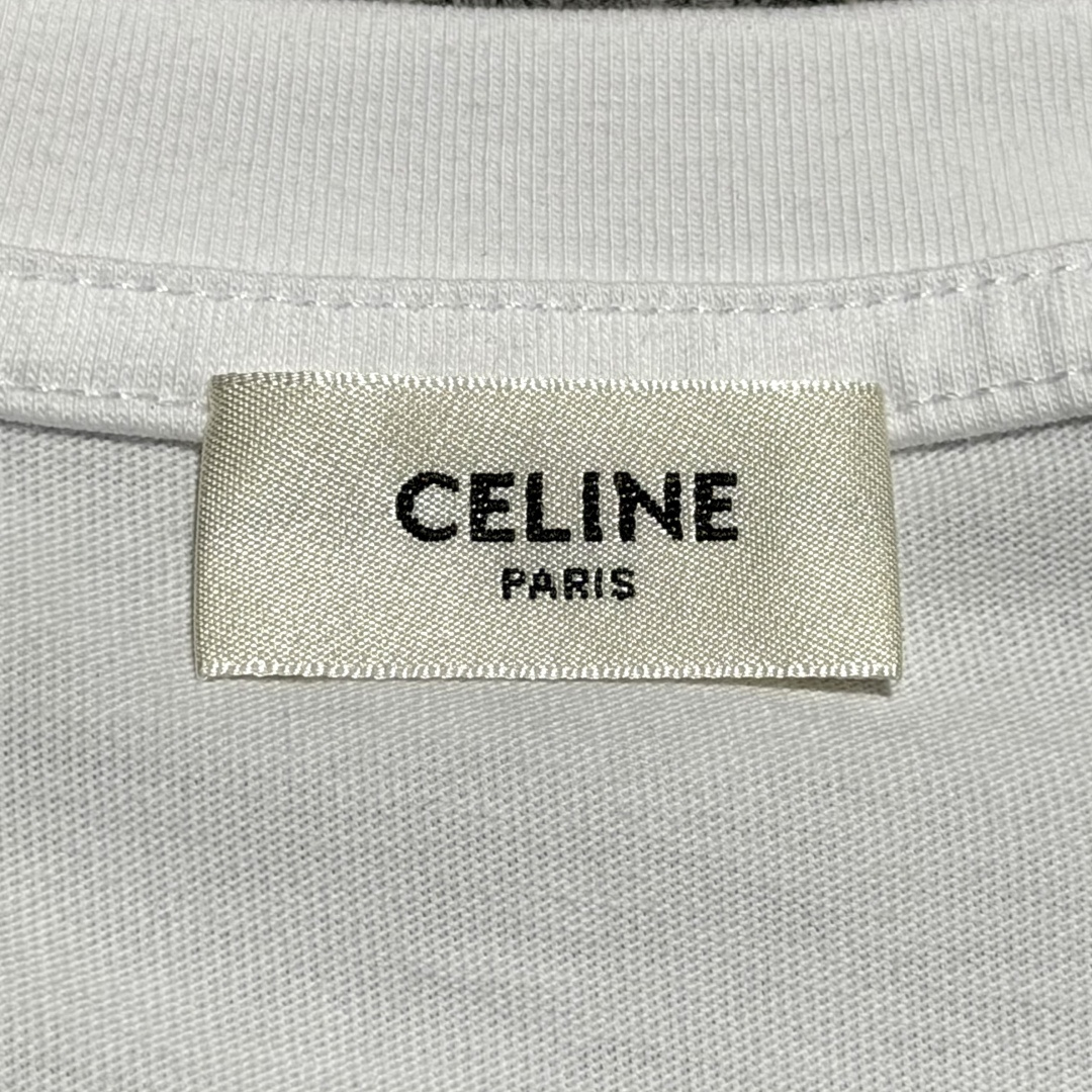 CELINE t-shirt IN cotton jersey(RX0LA1242-38AW）