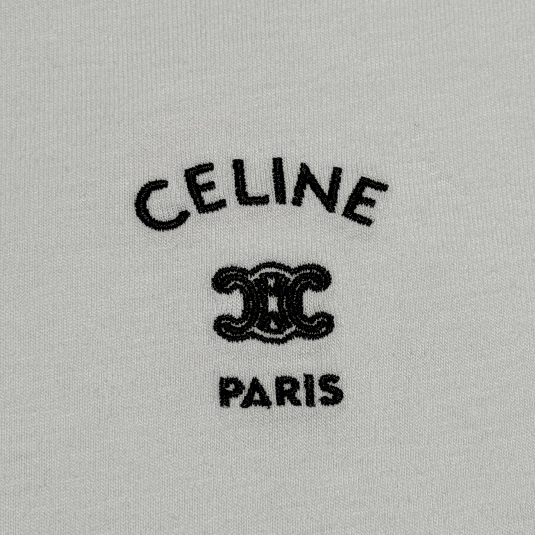 CELINE t-shirt IN cotton jersey(RX0LA1242-38AW）