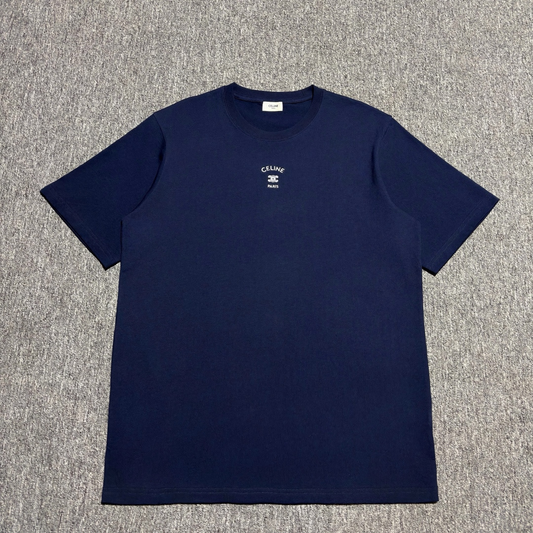 CELINE t-shirt IN cotton jersey(RX0LA1242-38AW）
