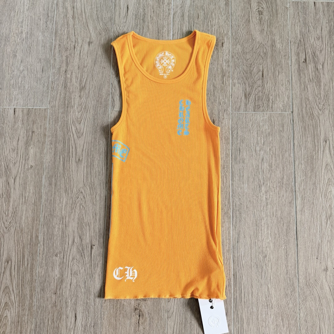 Chrome Hearts Ribbed Cross Side Logo Tank Top (CHROME HEARTS A002）
