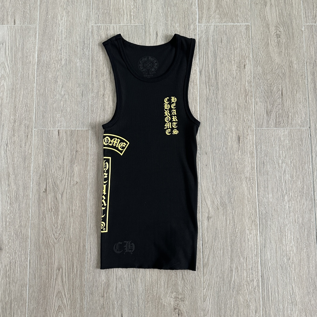 Chrome Hearts Ribbed Cross Side Logo Tank Top (CHROME HEARTS A002）