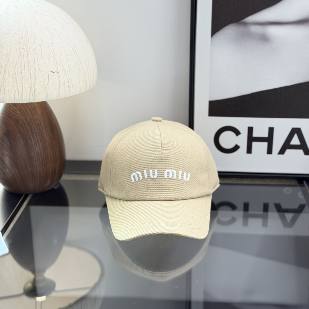 Miu Miu Women's Logo-Embroidered Embossed Denim Hat（5HC179_2DXI_F0967）